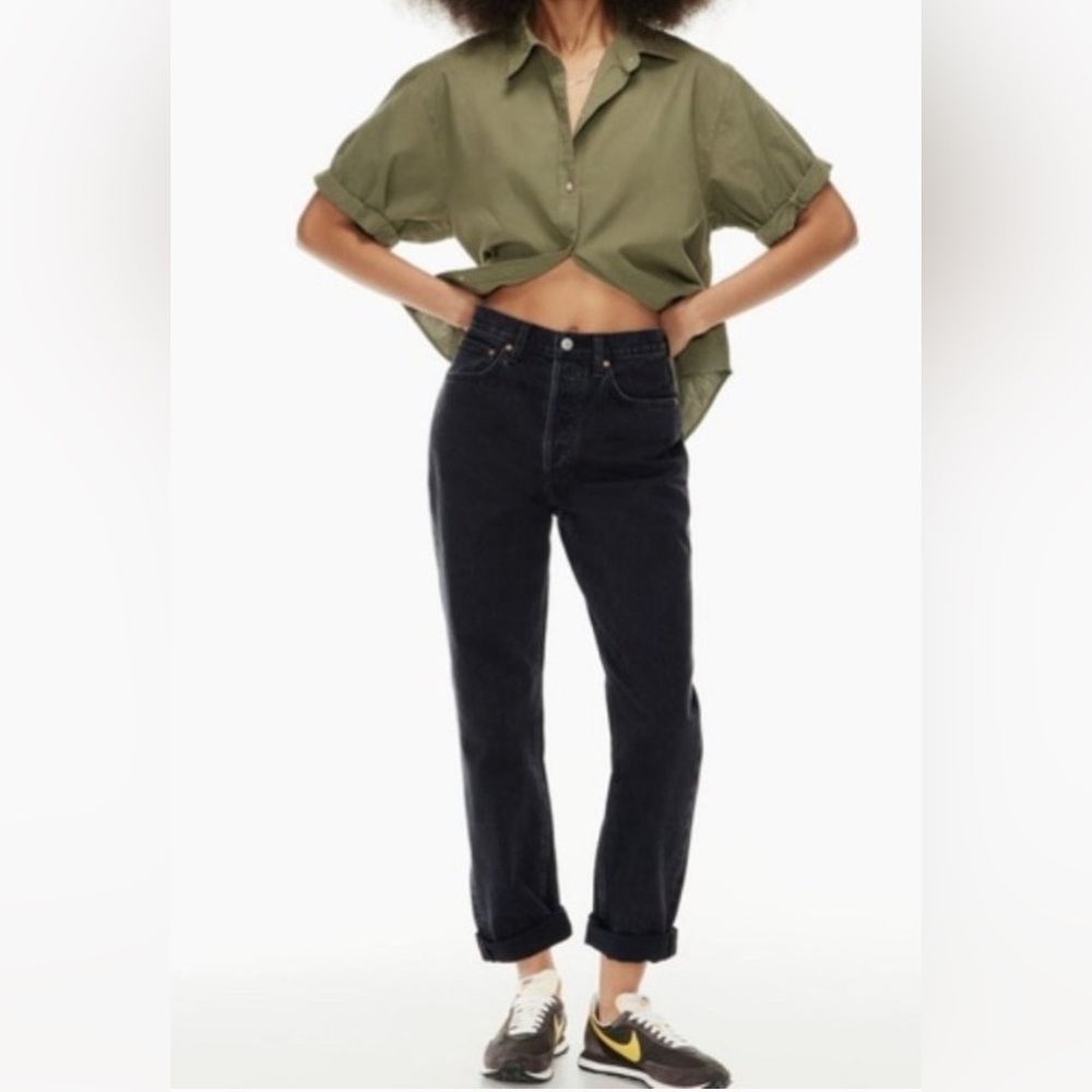 Aritzia Denim‎ Forum The BF High Rise Loose Jeans Size 29 in Black Washed